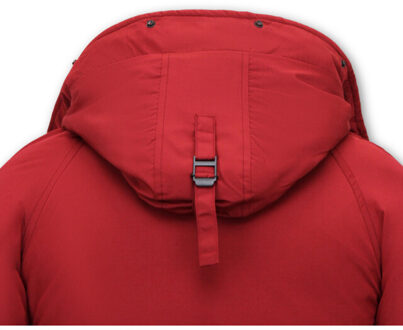 Enos Korte model winterjas Rood - XL