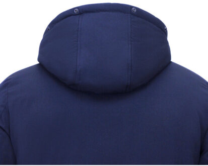 Enos Korte winterjas gewatteerd Blauw - XL