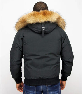 Enos Korte Winterjas Zwart - Xl,L,M,S