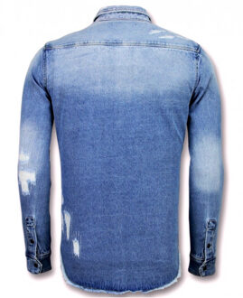 Enos Lange spijker ripped - maat S Blauw