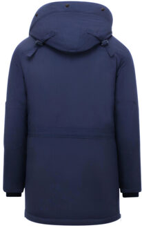 Enos Lange winterjassen met capuchon Blauw