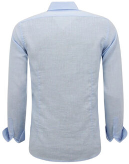 Enos Linnen regular fit Blauw - XL