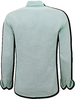 Enos Linnen regular fit Groen - XL