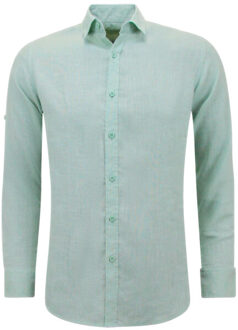 Enos Linnen regular fit Groen - XXXL