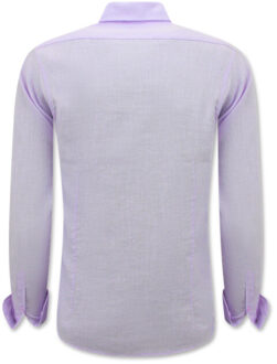 Enos Linnen regular fit - maat XXXL Paars