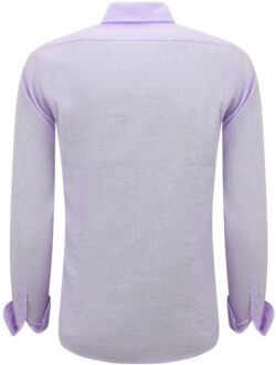 Enos Linnen regular fit Paars - XL