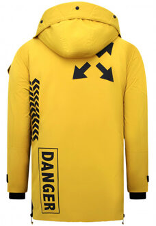 Enos Nette winterjas Geel - M