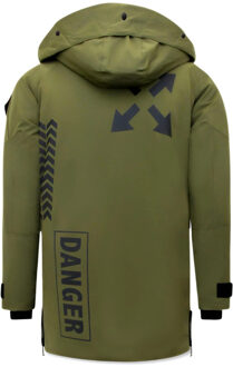 Enos Nette winterjas Groen - XL