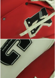 Enos Oversized college jack met capuchon 8630 Rood - S