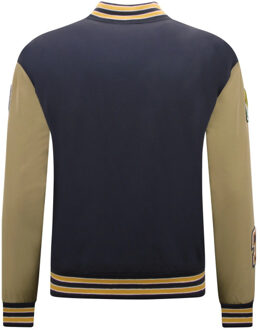 Enos Oversized letterman jacket 8633 - maat S Veelkleurig