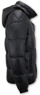Enos Puffer jacket jassen winter - maat S Zwart