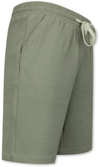 Enos Ribbed oversized shirt zomer set - maat XS Grijs