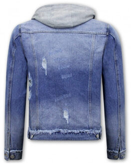 Enos Spijkerjas met capuchon rj9031 Blauw - L