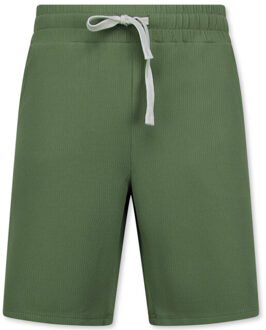 Enos Twinset ribbed oversized shirt Groen - L