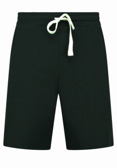 Enos Twinset ribbed oversized shirt Zwart