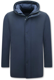 Enos Waterdichte winterparka jas tweedelige jas - maat M Blauw