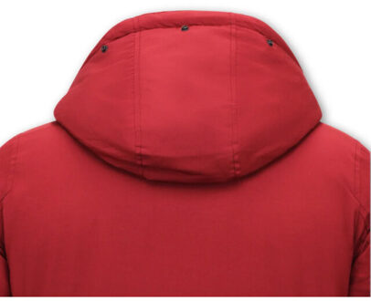Enos Winterjas parka gewatteerd Rood - XS