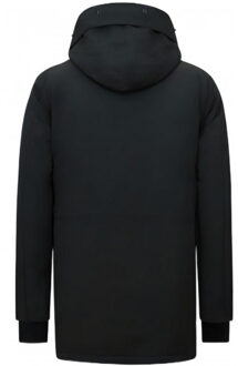 Enos Winterjas parka - maat L Zwart