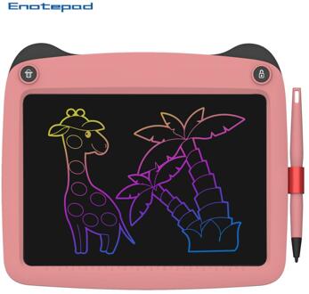 Enotepad 9 Inch Lcd Digitale Tablet Elektronische Een Klik Clearing Handschrift Pad Laag Verbruik Kinderen Tekening Schrijfbord roze
