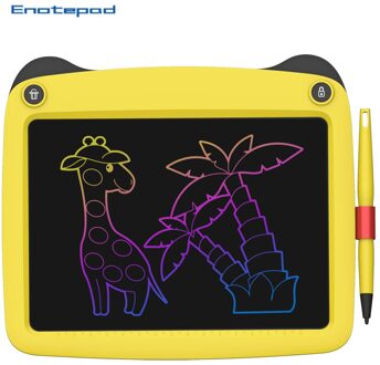 Enotepad 9 Inch Lcd Schrijven Tablet Tekening Tablet Ogen Bescherming Inkt-Gratis En Stofvrij Schrijven Tablet Lcd tekening Tablet EP0109C-geel-1stk