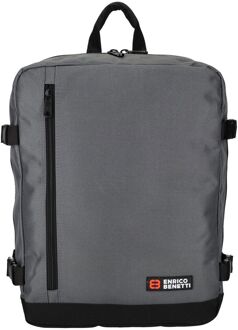 Enrico Benetti Amsterdam Cabin Backpack 17" grey handbagage Grijs - H 40 x B 30 x D 20 cm