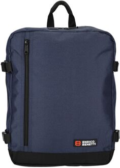 Enrico Benetti Amsterdam Cabin Backpack 17" navy handbagage Blauw - H 40 x B 30 x D 20 cm