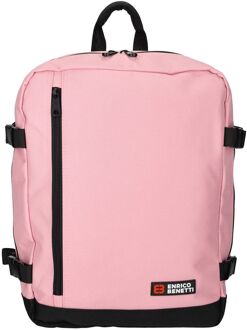 Enrico Benetti Amsterdam Cabin Backpack 17" pink handbagage Roze - H 40 x B 30 x D 20 cm