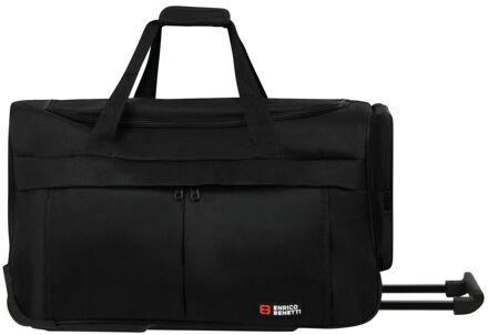 Enrico Benetti Amsterdam Wheel Bag 55 black handbagage Zwart - H 33 x B 55 x D 27 cm