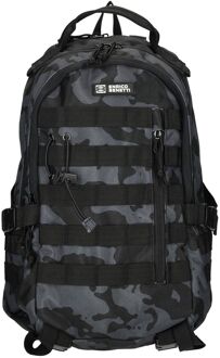 Enrico Benetti Arizona Laptop Backpack 15" black camouflage Zwart - H 45 x B 30 x D 20 cm