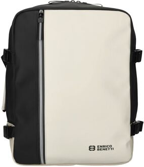 Enrico Benetti Bergen Cabin Backpack 15" Waterproof black beige weekendtas handbagage Multicolor - H 40 x B 30 x D 20 cm