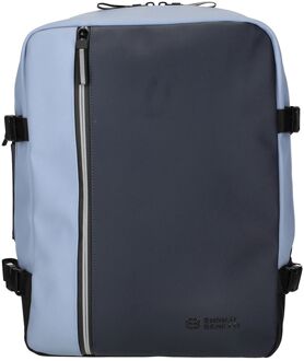 Enrico Benetti Bergen Waterproof Cabin Backpack 15" darkblue jeans weekendtas handbagage Blauw - H 40 x B 30 x D 20 cm