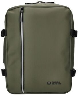 Enrico Benetti Bergen Waterproof Cabin Backpack 15" olive weekendtas handbagage Groen - H 40 x B 30 x D 20 cm