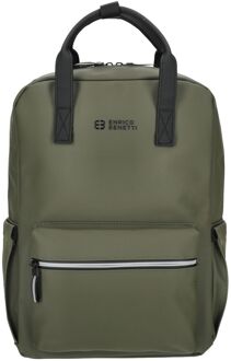 Enrico Benetti Bergen Waterproof Laptop Backpack 17" olive Groen - H 40 x B 30 x D 15 cm