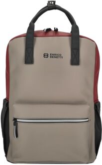 Enrico Benetti Bergen Waterproof Laptop Backpack 17" taupe-burgundy Multicolor - H 40 x B 30 x D 15 cm