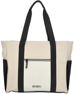 Enrico Benetti Bergen Waterproof Shopper beige-black schoudertas dames Multicolor - H 35 x B 50 x D 15 cm