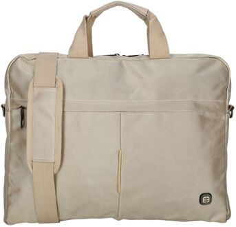 Enrico Benetti Cornell Laptop Bag 17.3'' champagne schoudertas heren - H 32 x B 43 x D 7 cm