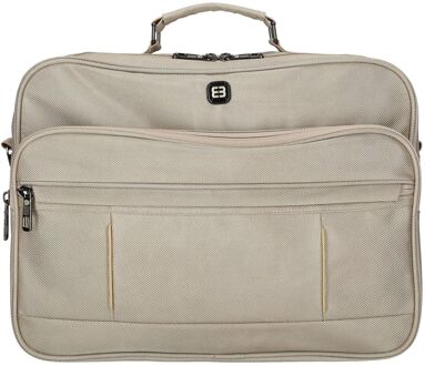 Enrico Benetti Cornell Reporter Bag 15.6'' champagne schoudertas heren - H 29 x B 39 x D 20 cm