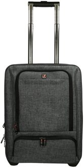Enrico Benetti Frankfurt handbagage koffer 17 inch grijs