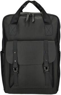 Enrico Benetti Glasgow laptop laptop rugzak 15" black Zwart - H 43 x B 32 x D 16 cm