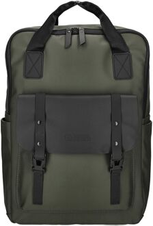Enrico Benetti Glasgow laptop laptop rugzak 15" olive Groen - H 43 x B 29 x D 14 cm