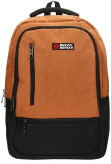 Enrico Benetti Hamburg 15'' Laptop Backpack rust backpack Oranje - H 47 x B 33 x D 16