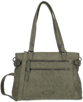 Enrico Benetti Handtas/Shoulderbag Nouméa olive damestas Groen - H 23 x B 33 x D 11 cm