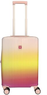 Enrico Benetti Havana Cabin Trolley 55 Expandable fuchsia hardcase koffer Roze - H 55 x B 35 x D 25 cm