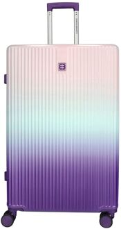 Enrico Benetti Havana Large Spinner 75 Expandable purple hardcase koffer Paars - H 75 x B 47 x D 30 cm