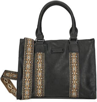 Enrico Benetti Indy Handbag/Shoulderbag black handtas dames Zwart - H 24.5 x B 32 x D 11 cm