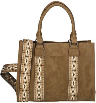 Enrico Benetti Indy Handbag/Shoulderbag camel handtas dames Zand - H 24.5 x B 32 x D 11 cm