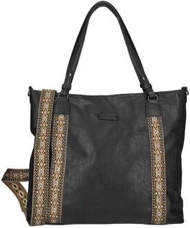 Enrico Benetti Indy Shopper black damestas Zwart - H 41 x B 37 x D 13 cm
