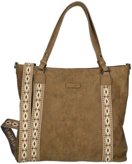 Enrico Benetti Indy Shopper camel damestas Cognac - H 41 x B 37 x D 13 cm