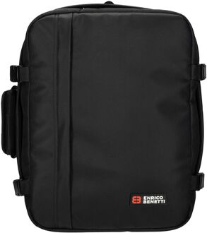 Enrico Benetti Innsbruck Cabin Backpack 15" Underseater black weekendtas handbagage Zwart - H 40 x B 30 x D 20 cm
