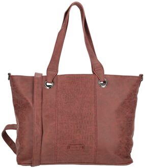 Enrico Benetti Josie Laptop Shopper 15" burgundy Rood